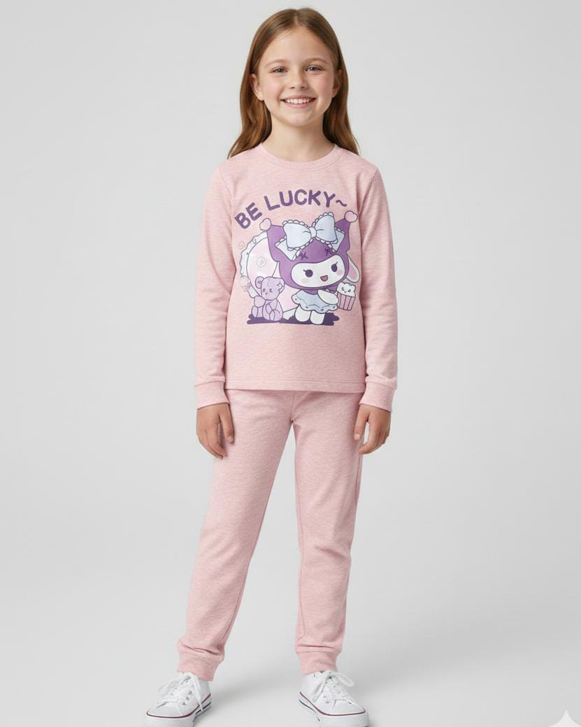 KIDS LIGHT WEIGHT ULTRA SOFT MALAI SUIT MADE IN COTTON-PINK