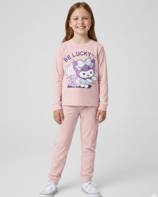 KIDS LIGHT WEIGHT ULTRA SOFT MALAI SUIT MADE IN COTTON-PINK