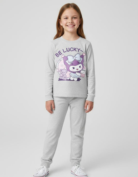 KIDS LIGHT WEIGHT ULTRA SOFT MALAI SUIT MADE IN COTTON-GRAY
