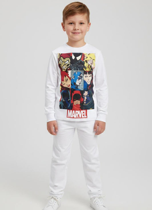 KIDS LIGHT WEIGHT ULTRA SOFT MALAI SUIT MADE IN COTTON-WHITE