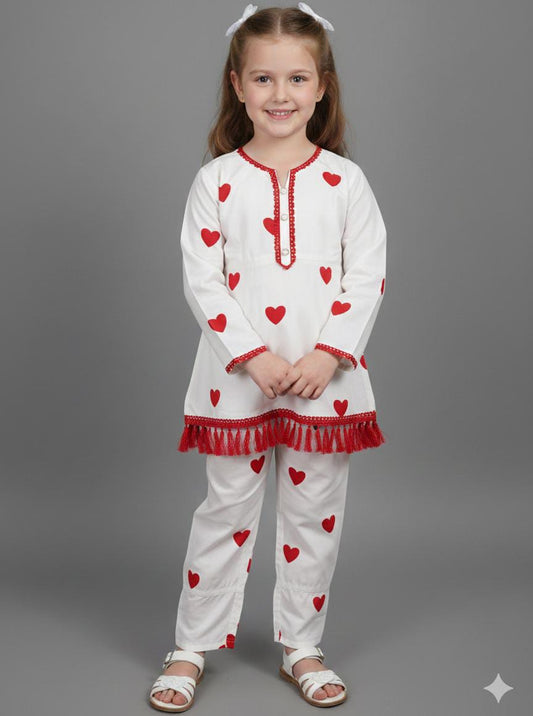 EID SPECIAL! GIRLS COTTON SUIT IN BEAUTIFUL PRINT AND COLOUR