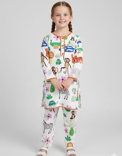EID SPECIAL! GIRLS COTTON SUIT IN BEAUTIFUL PRINT AND COLOUR
