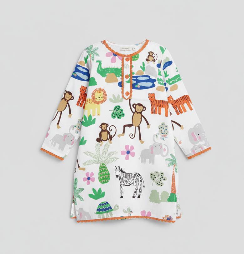 EID SPECIAL! GIRLS COTTON SUIT IN BEAUTIFUL PRINT AND COLOUR