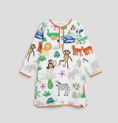 EID SPECIAL! GIRLS COTTON SUIT IN BEAUTIFUL PRINT AND COLOUR