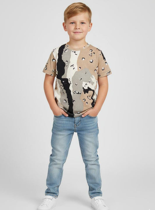 HALF SLEEVE PRINTED DESIGN COTTON JERSEY T SHIRT FOR SUMMERS