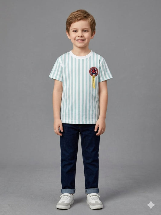 BOYS HALF SLEEVE COTTON JERSEY T SHIRT FOR SUMMERS