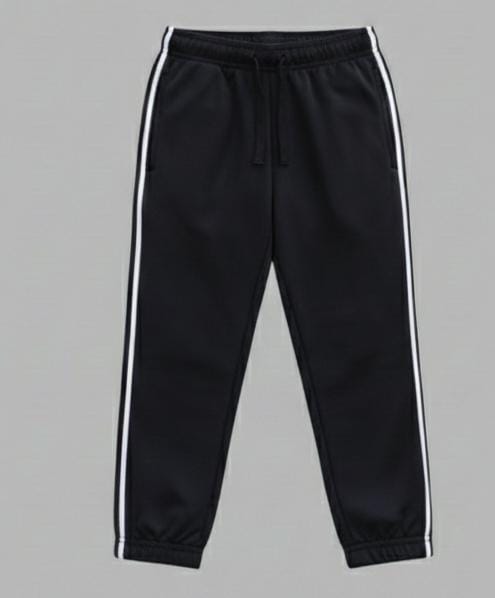 BOYS COTTON JERSEY LIGHT WEIGHT TRACKSUIT-BLACK