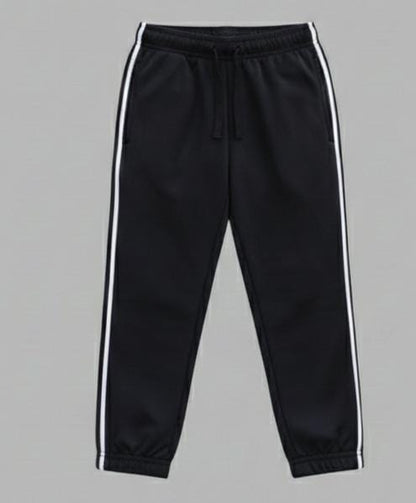 BOYS COTTON JERSEY LIGHT WEIGHT TRACKSUIT-BLACK