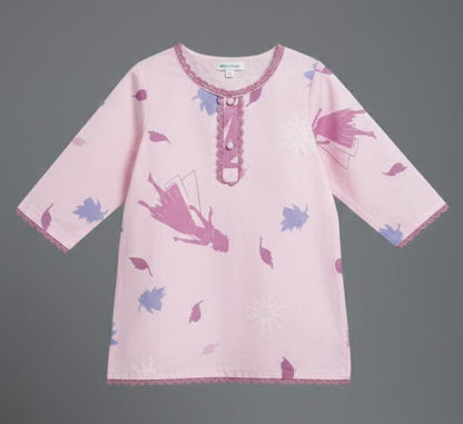 EID SPECIAL! GIRLS COTTON SUIT IN BEAUTIFUL PRINT AND COLOUR-PINK