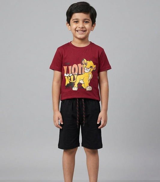 BOYS COMFORTABLE SHORTS & SHIRT SET FOR SUMMERS MADE IN COTTON