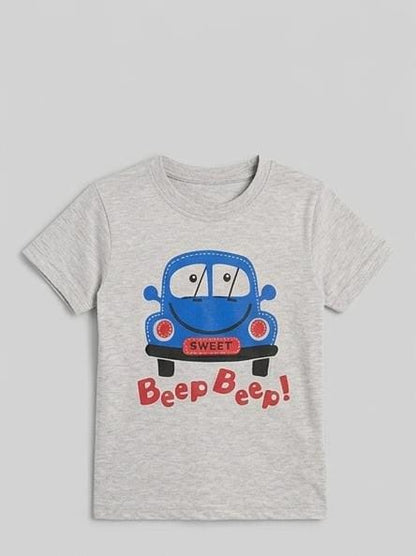 BOYS COMFORTABLE SHORTS & SHIRT SET FOR SUMMERS MADE IN COTTON