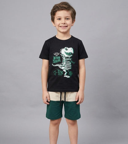 BOYS COMFORTABLE SHORTS & SHIRT SET FOR SUMMERS MADE IN COTTON