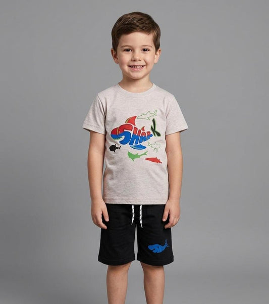 BOYS COMFORTABLE SHORTS & HALF SLEEVE SHIRT SET FOR SUMMERS MADE IN COTTON