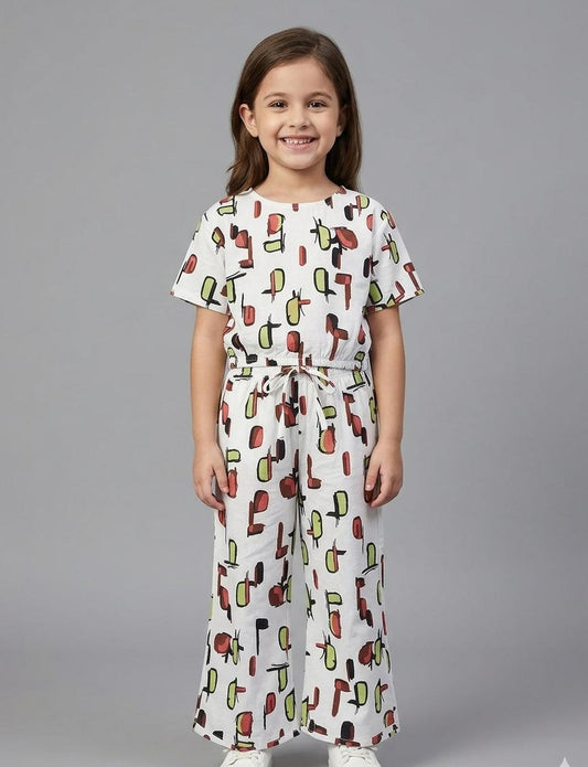 GIRL'S SCATE FISH SUIT! GIRLS TRENDY AND COMFORTABLE OUTFIT IN BEAUTIFUL PRINTS MADE IN PURE COTTON