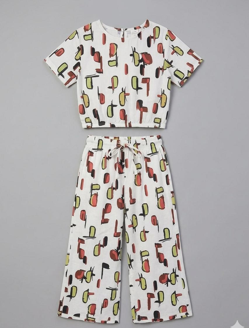 GIRL'S SCATE FISH SUIT! GIRLS TRENDY AND COMFORTABLE OUTFIT IN BEAUTIFUL PRINTS MADE IN PURE COTTON