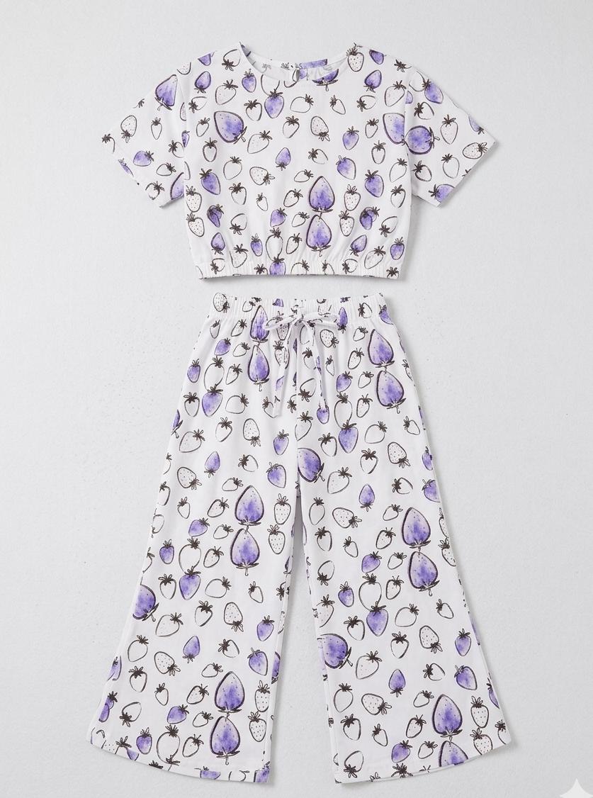 GIRL'S SCATE FISH SUIT! GIRLS TRENDY AND COMFORTABLE OUTFIT IN BEAUTIFUL PRINTS MADE IN PURE COTTON