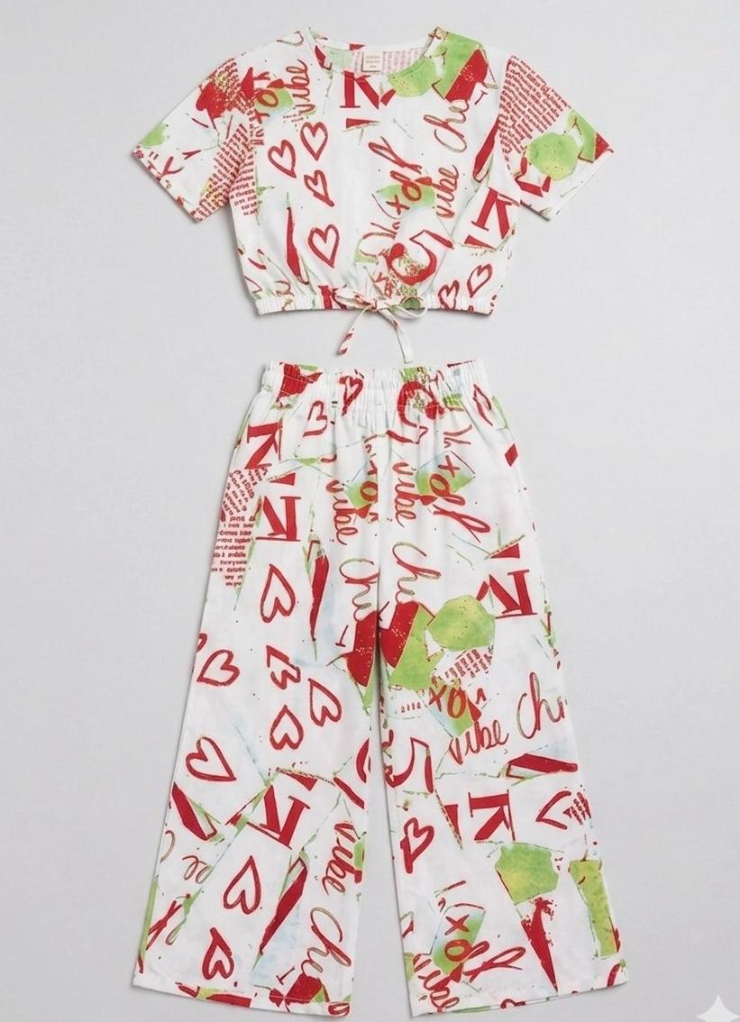 GIRL'S SCATE FISH SUIT! GIRLS TRENDY AND COMFORTABLE OUTFIT IN BEAUTIFUL PRINTS MADE IN PURE COTTON