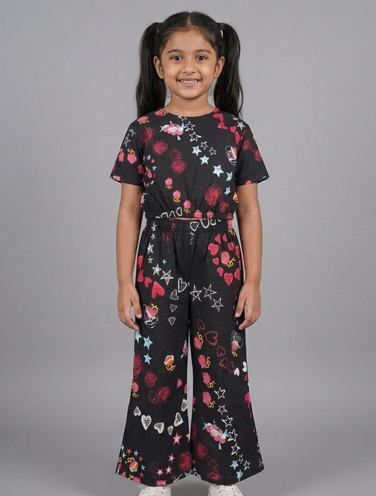 GIRL'S SCATE FISH SUIT! GIRLS TRENDY AND COMFORTABLE OUTFIT IN BEAUTIFUL PRINTS MADE IN PURE COTTON