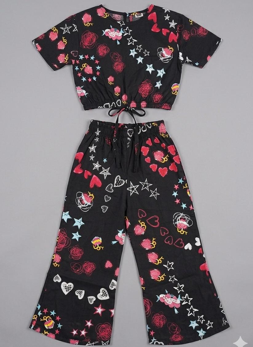 GIRL'S SCATE FISH SUIT! GIRLS TRENDY AND COMFORTABLE OUTFIT IN BEAUTIFUL PRINTS MADE IN PURE COTTON